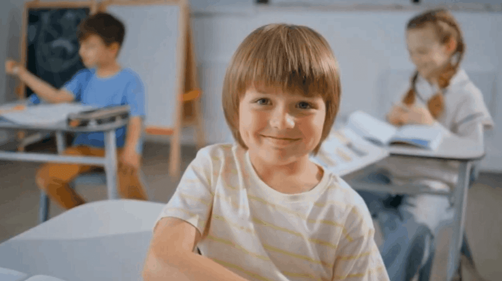 Smiling student